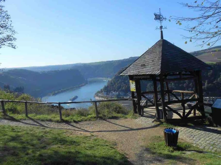 #1 Studioapartment Mit Loreleyblick Direkt An Der Schoensten Etappe Des Rheinsteigs Patersberg Extérieur photo